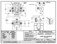 PGI Int'l Three-Valve Manifold